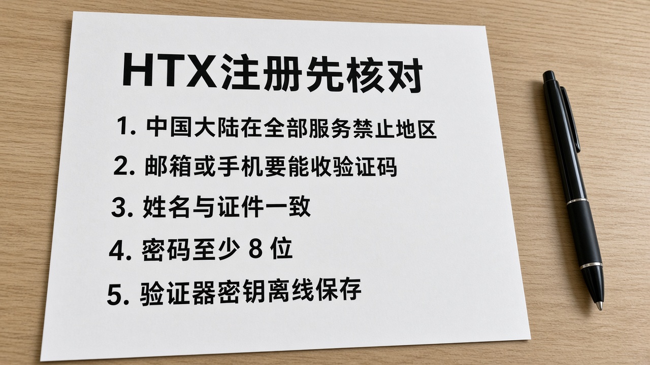 HTX怎么注册？开户注册流程与注意事项完整教程